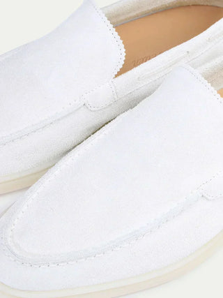 Cameron™ | Classic Pearl White Loafers