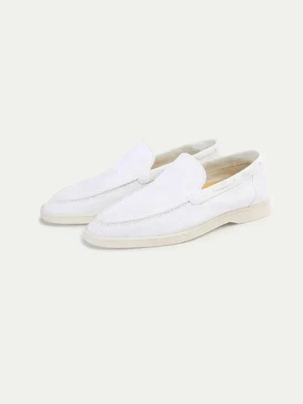 Cameron™ | Classic Pearl White Loafers