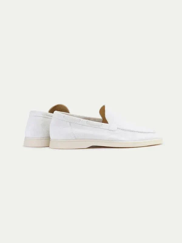 Cameron™ | Classic Pearl White Loafers