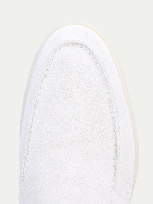 Cameron™ | Classic Pearl White Loafers