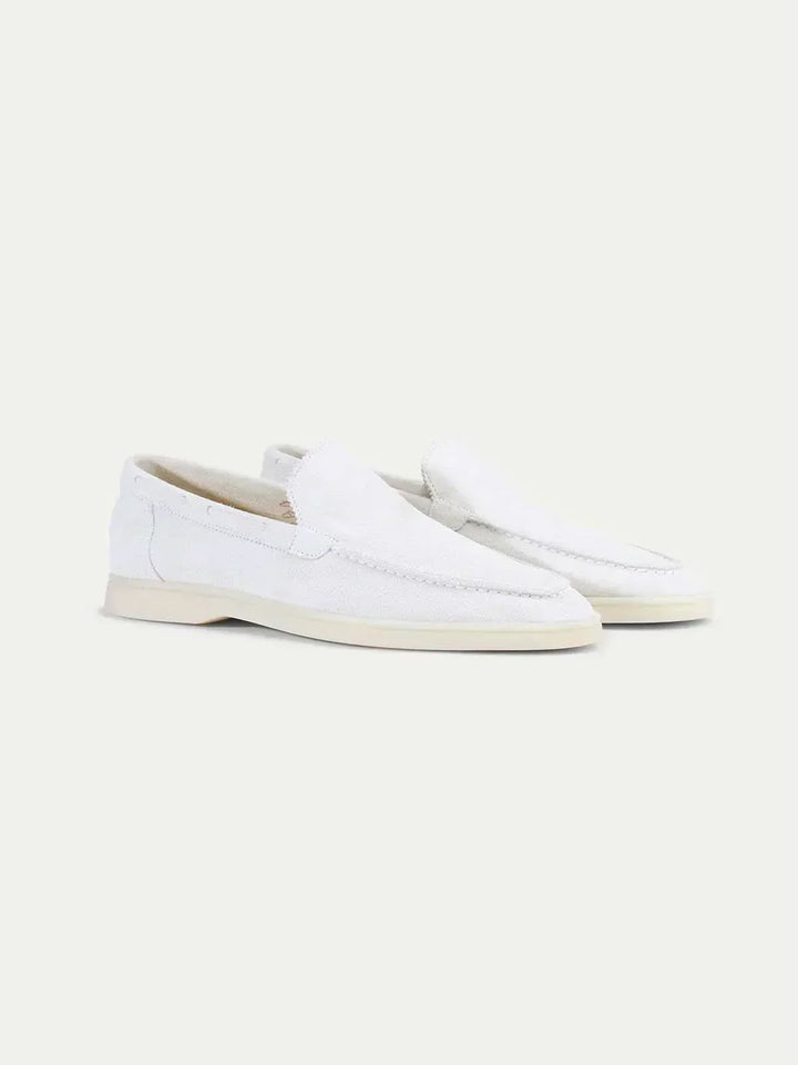 Cameron™ | Classic Pearl White Loafers