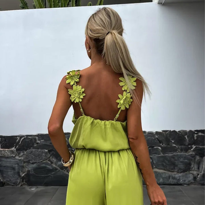 Matilda | Sleeveless Wide Leg Jumpsuit